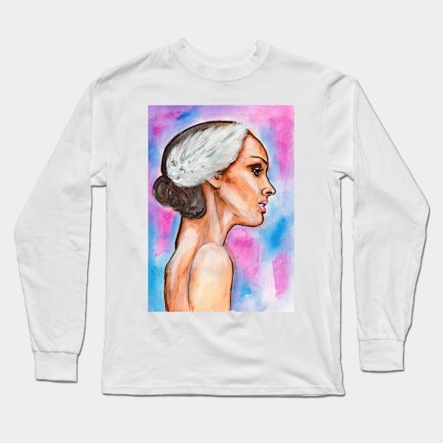 Natalie Portman Long Sleeve T-Shirt by Svetlana Pelin